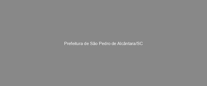 Provas Anteriores Prefeitura de São Pedro de Alcântara/SC